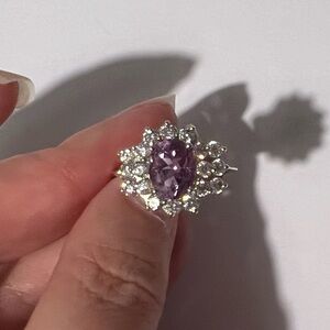 💍NWOT💍 Elegant Purple and Silver Women's Ring size 8